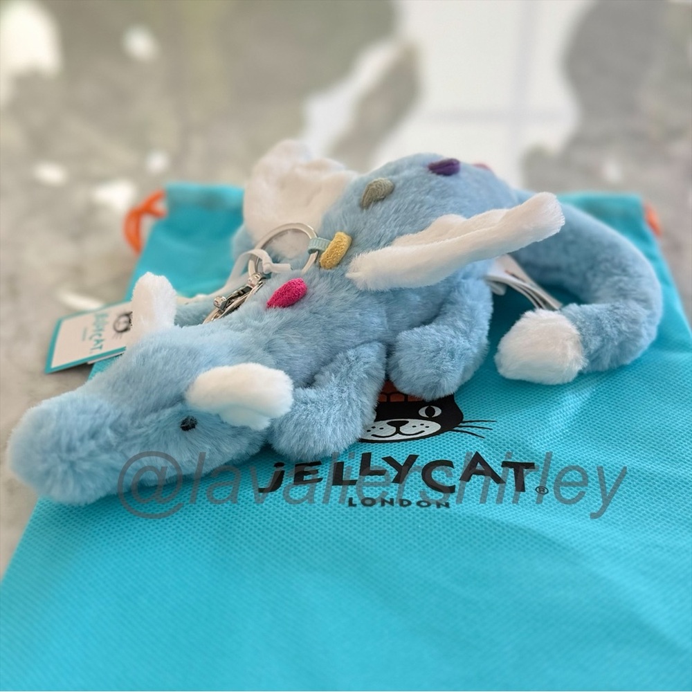 Jellycat Sky Dragon Bag Charm NWT Authentic